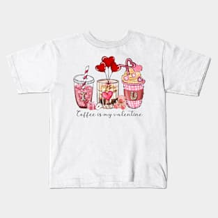 valentine coffee Kids T-Shirt